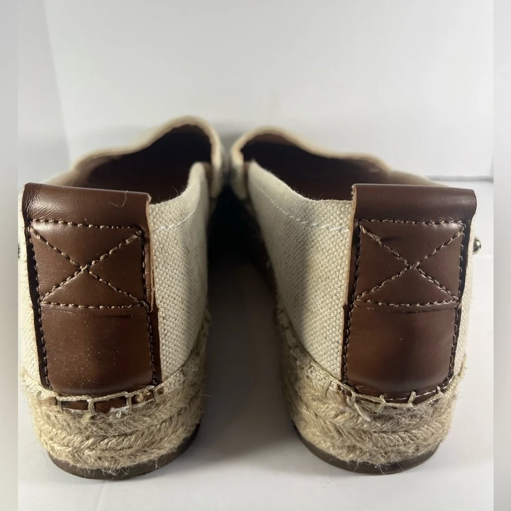 SAM EDELMAN CIRCUS Espadrille Beige Wedge Jute Sandals Size 10